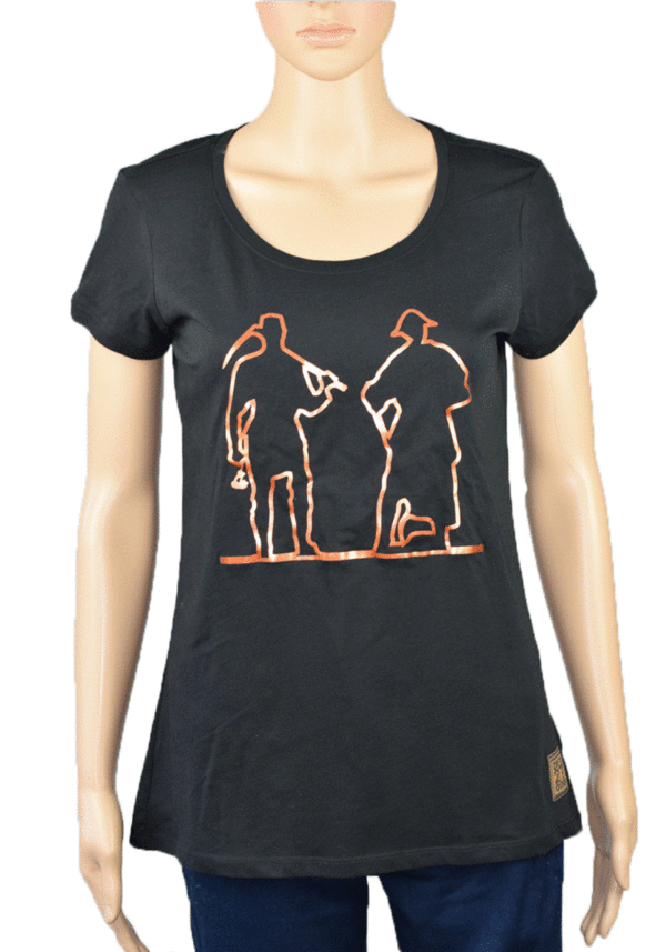 "Henner&Frieder" Damen T-Shirt, schwarz