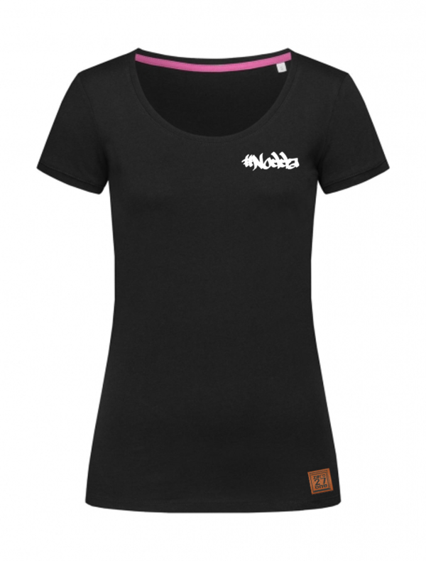 "#Nodda" Damen T-Shirt, schwarz